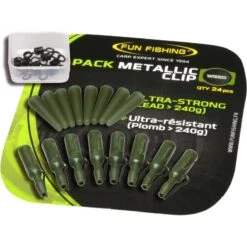 CLIP PLOMB FUN FISHING METALLIC