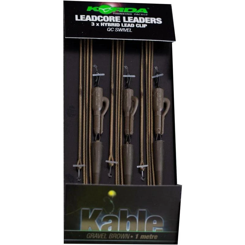 LEADCORE KORDA LEADCORE LEADER HYBRID LEAD CLIP QC