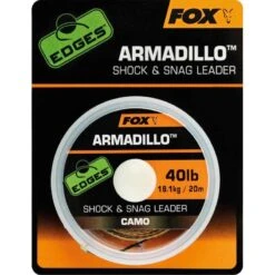 TRESSE A BAS DE LIGNE FOX EDGES ARMADILLO CAMO SHOCK & SNAG LEADER - 20M