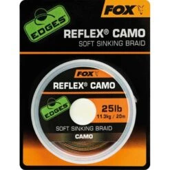 TRESSE A BAS DE LIGNE GAINEE FOX EDGES REFLEX CAMO SOFT SINKING BRAID - 20M