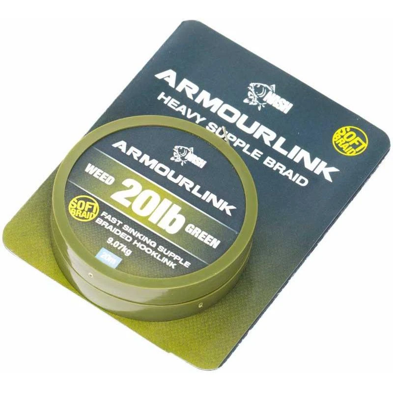 TRESSE A BAS DE LIGNE NASH ARMOURLINK WEED